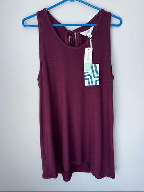 Market & Spruce Tie-Back Tank Top in Plum